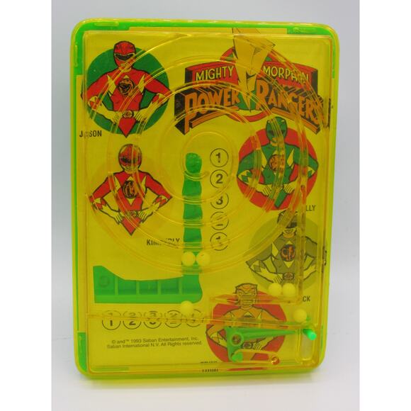 Light Way | Toys | Mighty Morphin Power Rangers Mini Pinball Game Saban ...